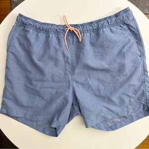Faherty Men's 6” Sunwashed Swim Trunk Size XXL Sea Salt Blue New Lined